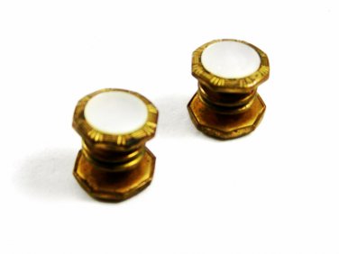 True Vintage Deco Snap Mother of Pearl Cufflinks TIPCO SEPA LINK 102414