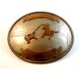 Large Vintage German Silver Western Cowboy Calf Roping Belt Buckle