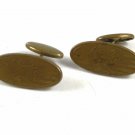Edwardian / Art Deco Brass Shield for Monogram Cufflinks Not Marked 111414