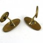 Edwardian / Art Deco Brass Shield for Monogram Cufflinks Not Marked 111414
