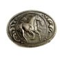 Western Cowboy 2 Wild Horses Running Belt Buckle 11042013