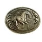 Western Cowboy 2 Wild Horses Running Belt Buckle 11042013