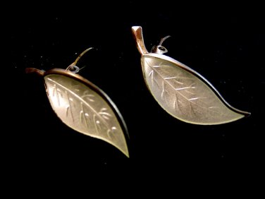 Vintage David Andersen Sterling Silver & Enamel Clip On Earrings