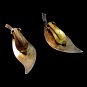 Vintage David Andersen Sterling Silver & Enamel Clip On Earrings