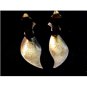 Vintage David Andersen Sterling Silver & Enamel Clip On Earrings