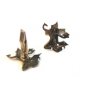 Vintage Siam Sterling Silver Dancer Cufflinks abc