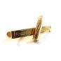 Gold Tone Remington Peters Bullet Tie Clasp by Aycock
