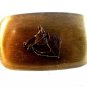 Vintage Western Cowboy Horse Head Belt Buckle Made in U.S.A. by Chambers