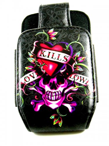 Ed Hardy Skull Love Kills Slowly Phone Case Never Used 7214