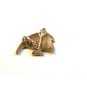 Vintage Sterling Silver Green Angel Fish Brooch / Pendant Marked Codena