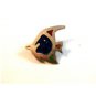 Vintage Sterling Silver Green Angel Fish Brooch / Pendant Marked Codena