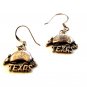 Vintage Sterling Silver Texas Armadillo Earrings