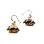 Vintage Sterling Silver Texas Armadillo Earrings