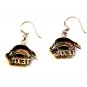 Vintage Sterling Silver Texas Armadillo Earrings