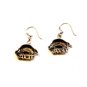 Vintage Sterling Silver Texas Armadillo Earrings