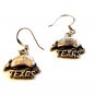 Vintage Sterling Silver Texas Armadillo Earrings