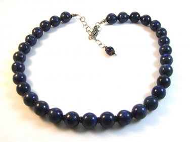 Vintage Lapis 16" Necklace with 4" Extender