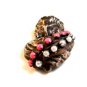 Vintage Sterling Silver & Pearls & Coral & Blue Topaz Ali Baba Brooch