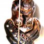 Vintage Sterling Silver & Pearls & Coral & Blue Topaz Ali Baba Brooch