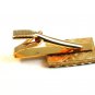 Vintage Gold Tone & Black Antique Fire Wagon Tie Clasp