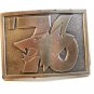 Vintage 1976 Wolfs Head Motor Oil Company Belt Buckle