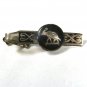 Vintage Sterling Silver Niello Elephant Tie Clasp Unbranded 7815
