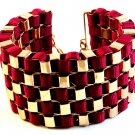 Large Vintage Gold Tone Chain Link Bracelet