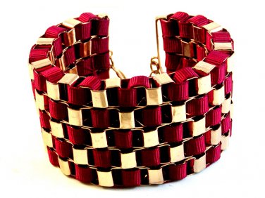 Large Vintage Gold Tone Chain Link Bracelet