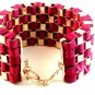 Large Vintage Gold Tone Chain Link Bracelet