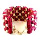 Large Vintage Gold Tone Chain Link Bracelet