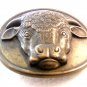 Vintage 1975 Malcolm Hereford Cows Cocktail Brass Belt Buckle