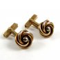 Swank 2 Tone Silver & Goldtone Knot Cufflinks 10222013