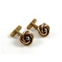 Swank 2 Tone Silver & Goldtone Knot Cufflinks 10222013