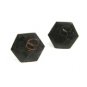 Handmade Black Enameled Intials BT Copper Cufflinks Unmarked 101514