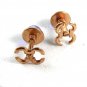 Art Deco Blue & Goldtone Cufflinks 62414