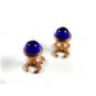 Art Deco Blue & Goldtone Cufflinks 62414