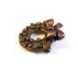Vintage Silver Sterling Silver Christmas Wreath Brooch