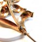 Vintage Sterling Silver & Vermeil Flower Brooch