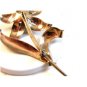 Vintage Sterling Silver & Vermeil Flower Brooch
