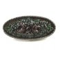 Ladies True Red Rose Green Enameled Vintage Belt Buckle Unmarked 100114