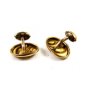 Victorian / Edwardian True Vintage Goldtone Cufflinks #2 Unmarked 101514