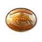 Vintage Nickel Silver Western Rodeo Cowboy Calf Roping Belt Buckle