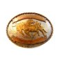 Vintage Nickel Silver Western Rodeo Cowboy Calf Roping Belt Buckle