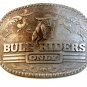 Vintage Bull Riders Only Belt Buckle Zee Series Award Design Medals