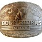 Vintage Bull Riders Only Belt Buckle Zee Series Award Design Medals