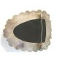 Huge Mexican Sterling Silver & Black Onyx Mayan Face Brooch