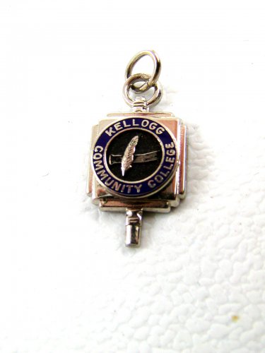 1960's Kellogg Community College Battle Creek MI Charm / Pendant / Key 52914