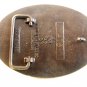 Vintage Cherokee Strip 1893 - 1993 Enid Oklahoma Brass Belt Buckle by ADM