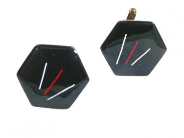 Retro 1940-1960's Enameled Copper Cufflinks 72414