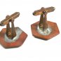 Retro 1940-1960's Enameled Copper Cufflinks 72414